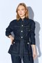 Rins Washed Denim Jacket with Belted Waist and Pocket Detail |   Mkw355313-01