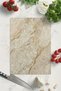 Mienda 25X35 cm Tempered Glass Cutting Board and Presentation Tray - Luxury Cream Marble
