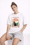 Don'T Stress Cat Printed Unisex Colorful T-Shirt
