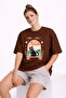 Don'T Stress Cat Printed Unisex Colorful T-Shirt