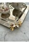 Papatya Detailed Metal Presentation Tray Set of 2 – Gold and Silver Options - 4