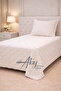 Vera White Chenille Single Bedspread Set 180X240 cm – 1 Piece 50X70 Pillowcase - 3