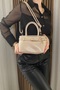 Women's Beige Handbag - Adjustable Long Strap - with Charm Gift - Fibag - 4