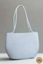 Women's Metal Detailed Hand and Shoulder Bag/ Cord Cotton Thread Stitching Arm Bag - 3