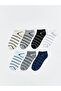 Esvab • Modern & Distinctive Striped Boys' Booties Socks, Pack of 7