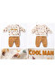 Baby Top and Bottom Set 100% Cotton Comfortable Fit Cool Man Printed Daily Outfit Set - 2