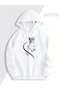 Lover Couple Combination Lion Tiger Printed Hooded Sweatshirt 2-Piece Unisex Hoodie - 2