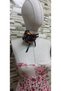 Beena Handmade Satin Flower Necktie with Leopard Print - 5