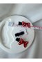 Red Butterfly Detailed Hairless Baby Hair Clip - 3