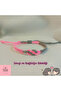 Pink Gray Infinity Knot Macrame Bracelet – Handmade Adjustable Meaningful Lucky Bracelet - 3