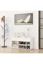 Shoe Bench White 80x30x45 cm Engineered Wood