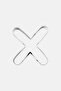 Metal Cookie Cutter, Silver