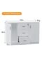 Carre 1147 White Credenza - 5