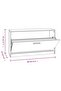 Shoe Bench High Gloss White 80x24x45 cm Engineered Wood - 7