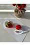 Hair Clip Special Strawberry Design Handmade Set of 2 Rubber Clips - 3
