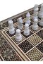 Handmade Khatam Chess and backgammon Set with Marble Stone Pieces – A Timeless Masterpiece - 6