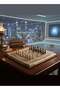 Handmade Khatam Chess and backgammon Set with Marble Stone Pieces – A Timeless Masterpiece - 8