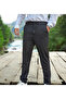 Men's Half-Waistband Crepe Fabric Jogger Cut Double-Legged Trousers