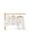 • Newborn Baby Girl Floral Detailed Ecru 5 Piece Bodysuit Set - 3