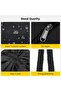 Drawstring Backpack Water Resistant String Bag Sports Sackpack Gym Sack with Side Pocket fo - 5