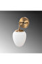 Modern Gold Antique Drop Sconce White Glass E14 Lampholder Bathroom Bedside Living Room Wall Lamp,Ns-10675 - 5