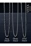 3-Piece Chain Necklace Set – Paperclip, Knitted and Oval Models – Gift Set with Special Box - 6
