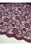 Plum Cordone Lace Fabric – Floral Patterned - 4