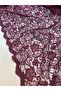 Plum Cordone Lace Fabric – Floral Patterned - 3
