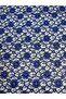 Cobalt Blue Fine Lace Fabric – Small Floral Pattern