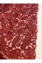 Burgundy Cordone Lace Fabric – Shawl Patterned - 6