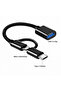 Type-C + Micro USB 2 in 1 Otg Cable USB 3.0 Plug & Play - 3