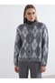 Zero Roba Collar Diamond Embroidered Women's Knitwear Cardigan for Style Seekers from Uzg Store