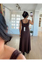 Brown Renna Blouse Dress Set - 4064 - 4