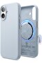 Magnetic Liquid Silicone For iPhone 17 case cover [Camera Control Button] - Light Blue