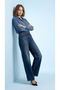 Women's 100% Cotton Wide Leg Baggy Jeans - 5