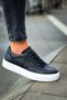 Rlx-015 First Edition Men's Casual Lace-Up Leather Sports Sneaker Shoes Cbt - Black - 2