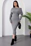 Madonna Collar Long Sleeve Knitwear Dress Dm2710