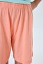 Girl's Crew Neck Embroidered Summer Regular Fit Green Shorts Set Us2521-C-V2 - 5