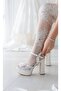 Bride Shoes, Platform Heel Shoes, Lace Bride Shoes