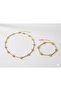 Steel 316L Zircon Stone Star Model Necklace Bracelet Set - 3