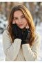 Women's Winter Friendly Wool Gloves with Cover