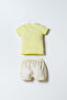 Baby Girl Yellow Shorts Set - 4