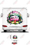 Therapy Written Tree and Caravan Visual Caravan Sticker Coating
