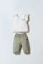 Baby Girl White Shorts Set