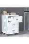 Stazion 3 Drawer Mobile Storage Unit White - 2