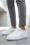 Zrnr-404 Urban Comfort Premium Laceless Casual Men's Sneaker White