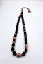 Marbled Cream-Brown Ankle-Length Barley Cut Amber Rosary - 4