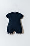 Baby Girl Polo Collar Embroidered Summer Regular Fit Navy Blue Jumpsuit Usb3026-C-V3 - 4