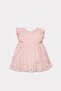 Baby Girl Crew Neck Embroidered Summer Regular Fit Pink Dress Usb3034-C-V2 - 4