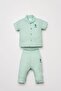 U.S. Polo Assn. Baby Girl Green Set